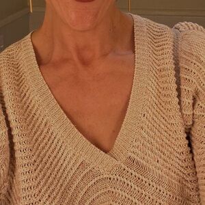 Brochu Walker Cream V-Neck Sweater